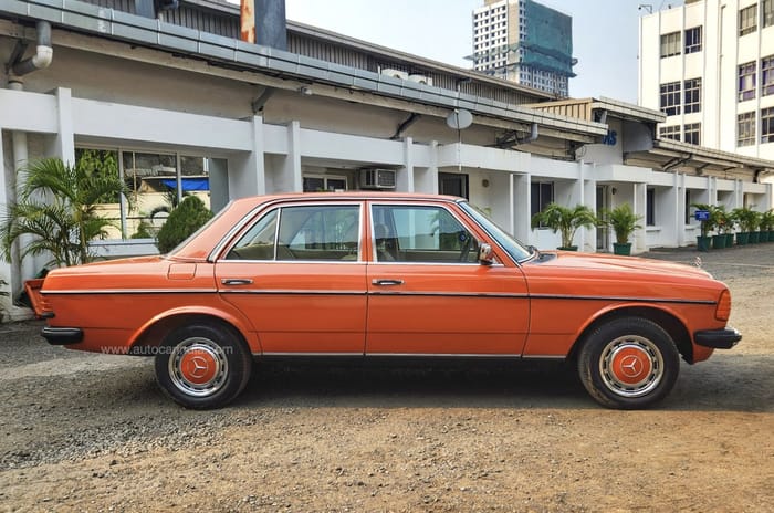 The vintage elegance of the Mercedes W123